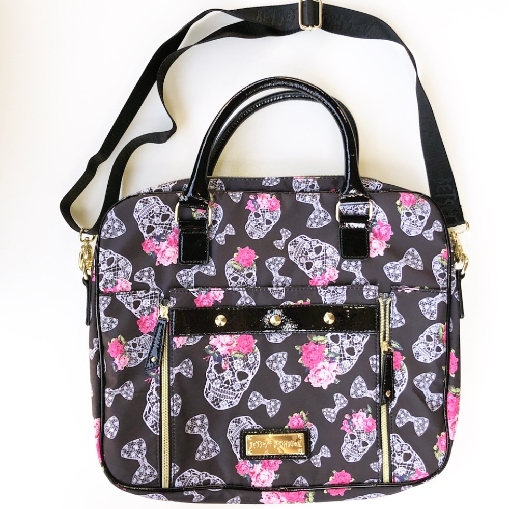 Betsy Johnson Cross Body Laptop Bag